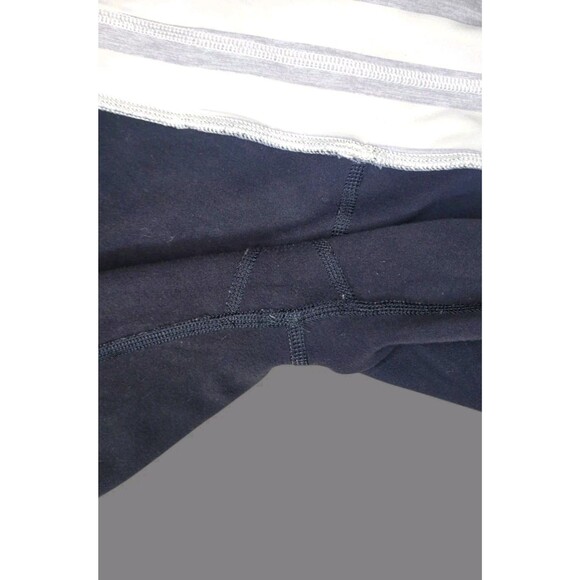 Lululemon Run Runder Under Leggings Size 4 Reversible Womens Gray Black Striped - Picture 12 of 13